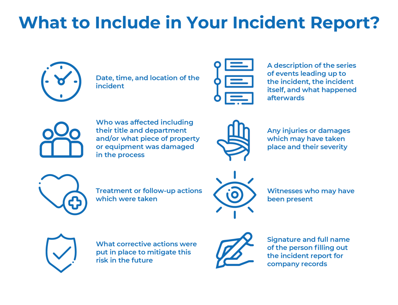 4 Types of Incident Reports